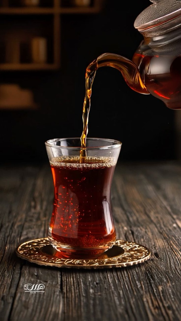 شاي أحمر بالزعفران Red Tea with Saffron