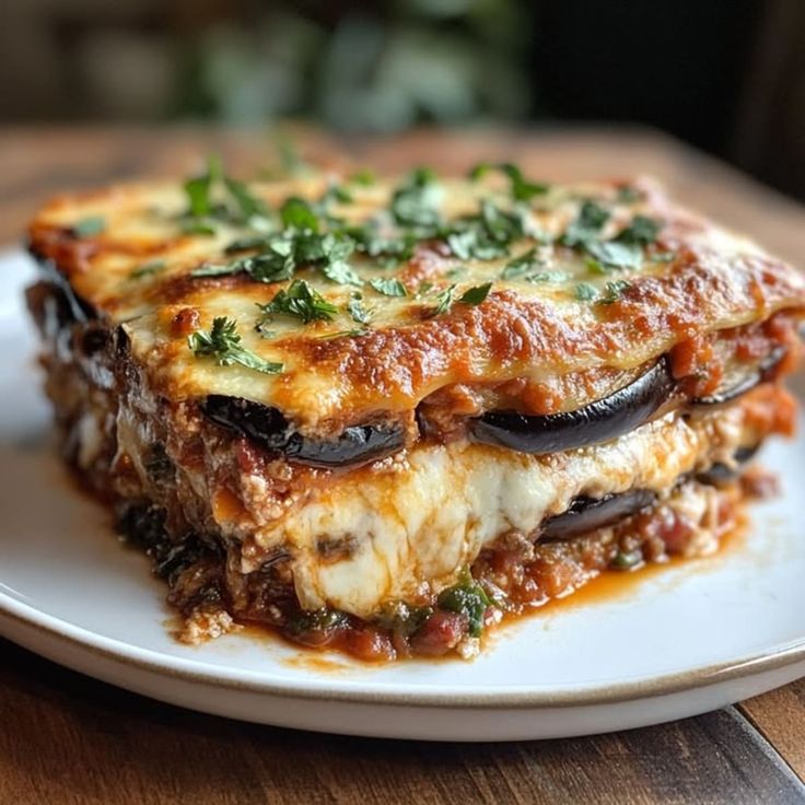 باذنجان بالجبن والبشاميل بالطريقة التركية Oven-baked eggplant