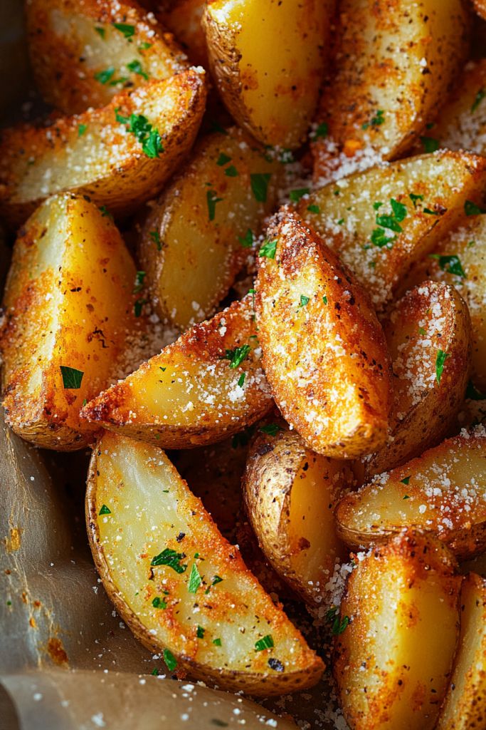 بطاطا مشوية مع الأعشاب وجبن الشيدر  Roasted potatoes
