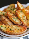 بطاطا مشوية مع الأعشاب وجبن الشيدر  Roasted potatoes