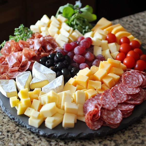 طبق أجبان مع الفواكه | Cheese & Fruit Platter