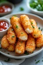 أصابع جبن موزاريلا ساخنة mozzarella sticks