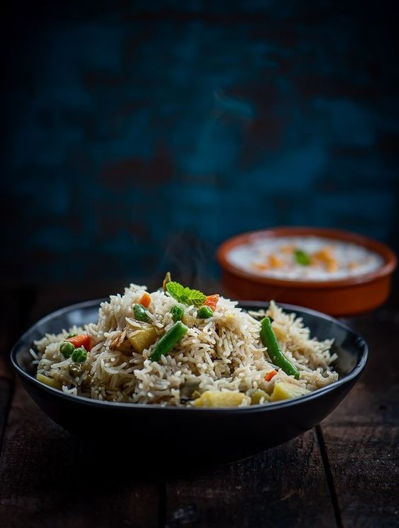 Chinese Vegetable Fried Rice, الارز الصيني بالخضار