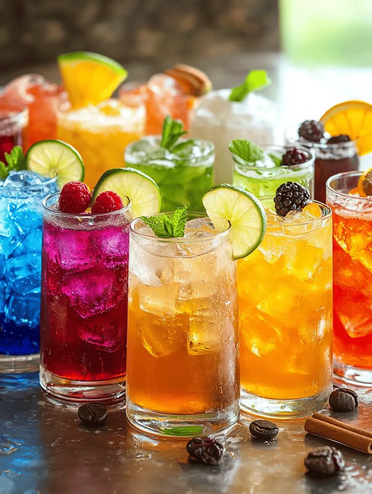 موهيتو مشكل Mixed fruit mojito