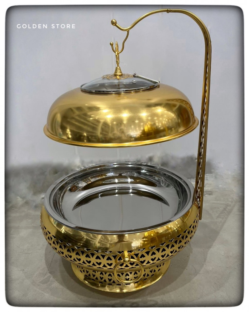 gold chaffing dish