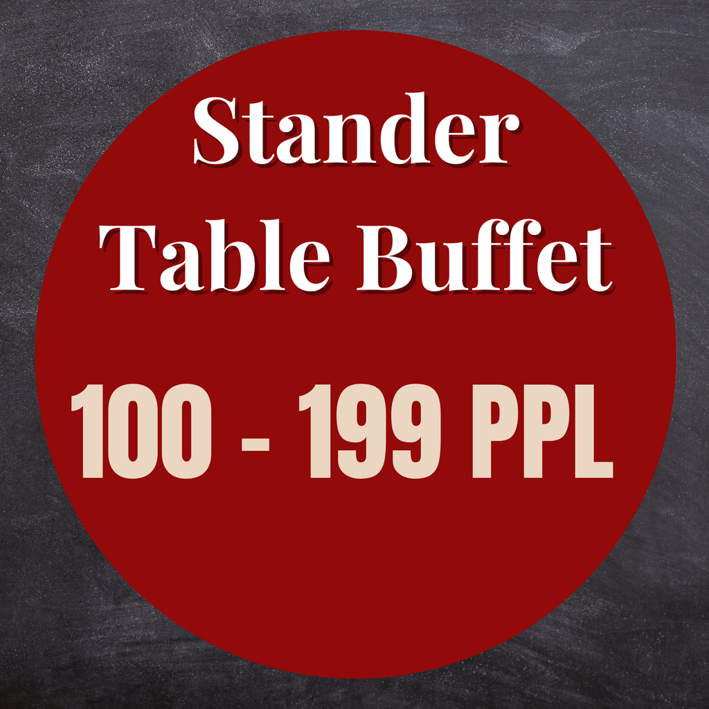 بوفيه العادي على الطاولات 100-199 شخص