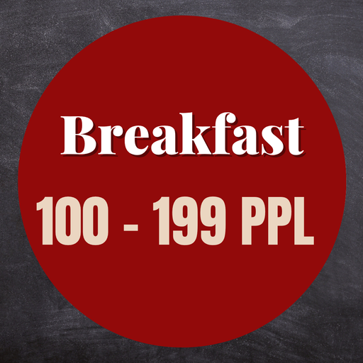عدد الضيوف: 100 – 199 شخصًا Guests: 100 – 199 people